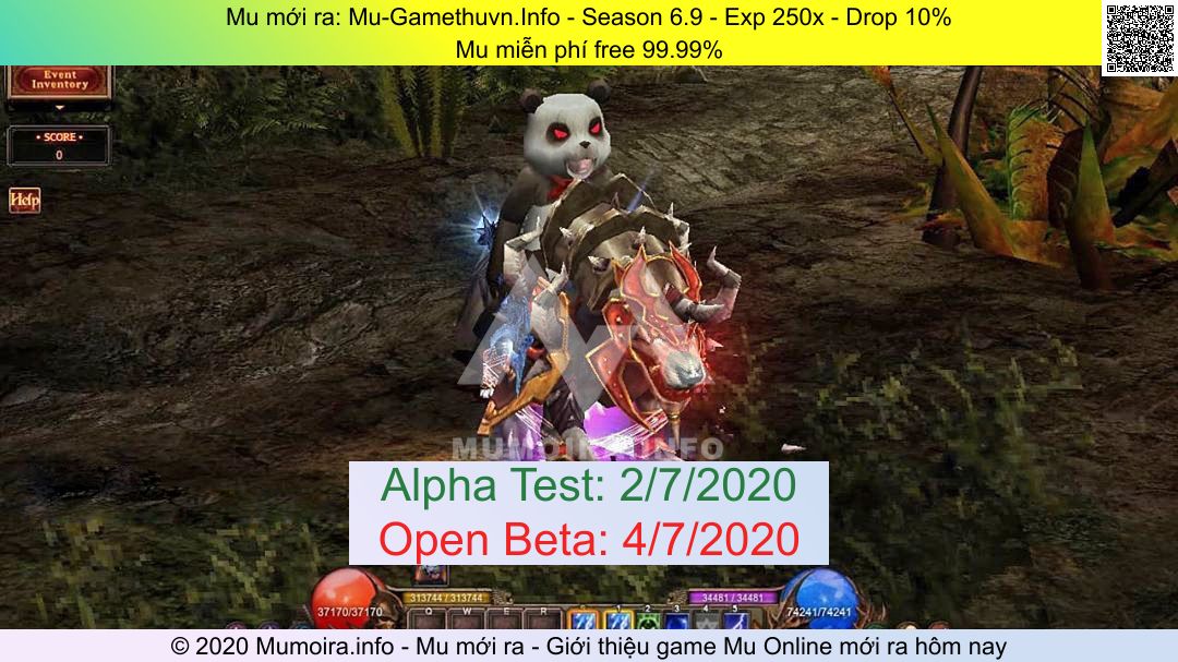 Giới thiệu Mu mới ra bởi Mumoira.info: Mu-Gamethuvn.Info  - Mu miễn phí free 99.99% - Season 6.9 - Alpha Test 2/7/2020 - Open Beta 4/7/2020