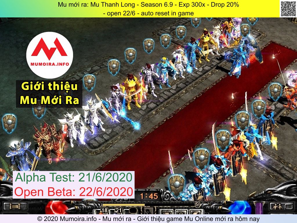 Mu mới ra, Mu Thanh Long, muthanhlong.com, Mu Online, Mu SS6 mới ra, Mu Test tháng 6 2020, - open 22/6 - auto reset in game, Season 6.9