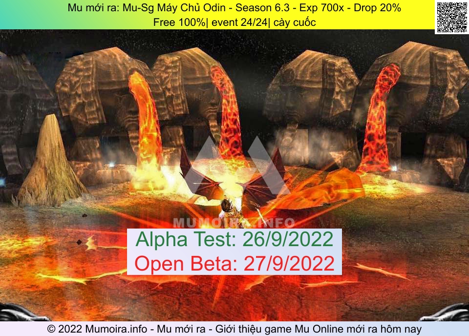 Mu mới ra, Mu-Sg Máy Chủ Odin, mu-sg.com, Mu Online, Mu SS6 mới ra, Mu Test tháng 9 2022, Free 100%| event 24/24| cày cuốc, Season 6.3