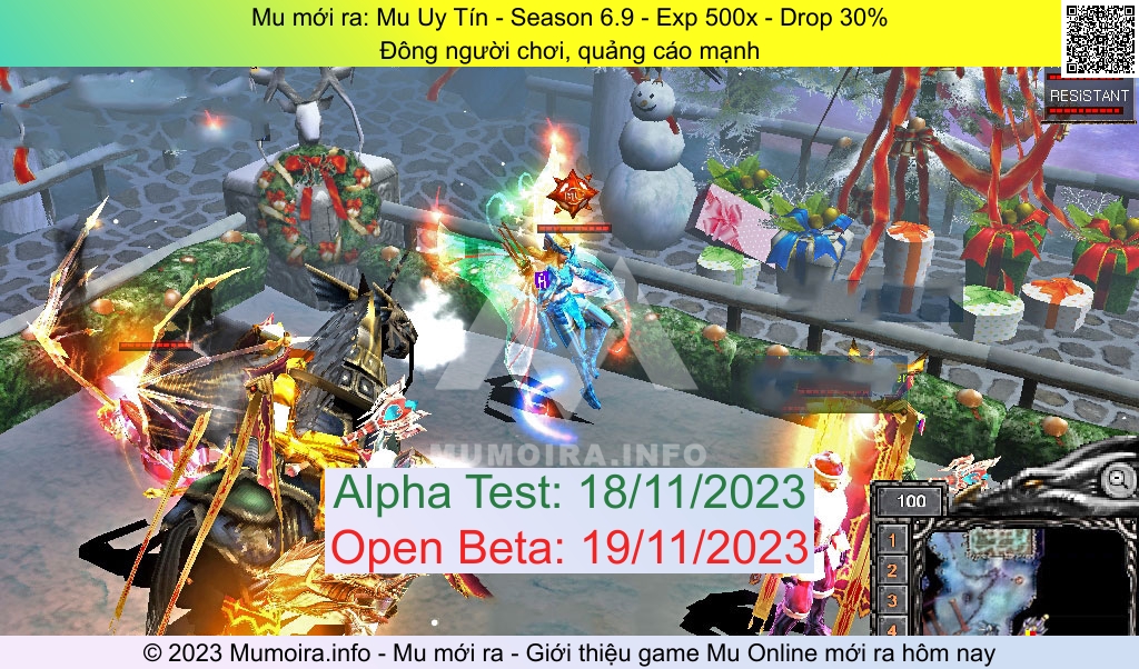 Mu mới ra, Mu Uy Tín, muuytin.com, Mu Online, Mu SS6 mới ra, Mu Test tháng 11 2023, Đông người chơi, quảng cáo mạnh, Season 6.9