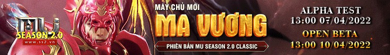 Game Mu Online PC private lậu mới ra tháng 4 2022: Mu Online Season 2 - Season 2 - Exp 100x - Drop 95% - Alpha Test 07/04/2022 - Open Beta 10/04/2022