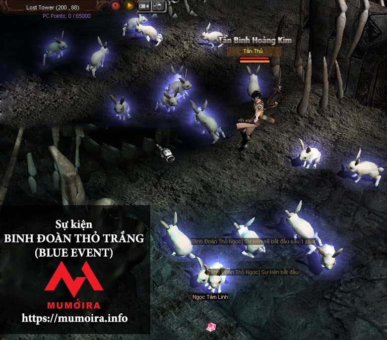 Hướng dẫn sự kiện Binh Đoàn Thỏ Trắng (Blue Event) game Mu Online