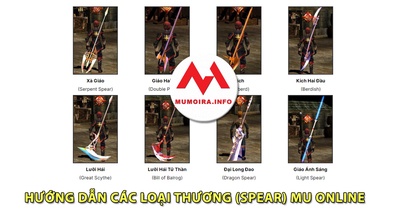 Hướng dẫn các loại Thương (Spear) game Mu Online - Mumoira.info