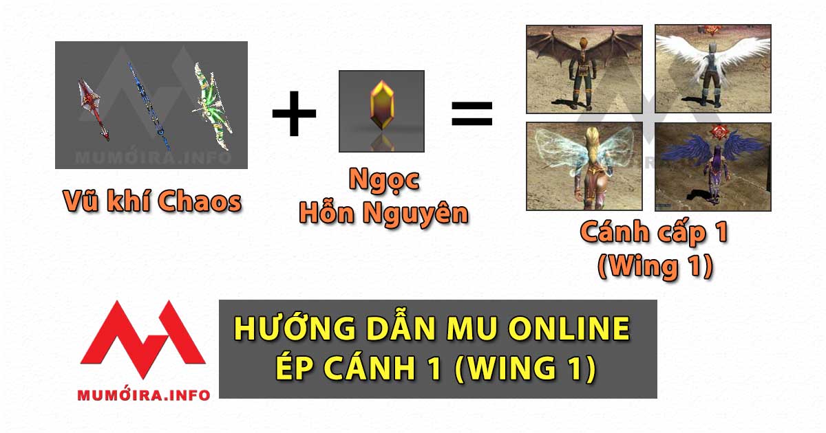 Hướng dẫn ép Cánh 1 (Wing 1) - Mu Online