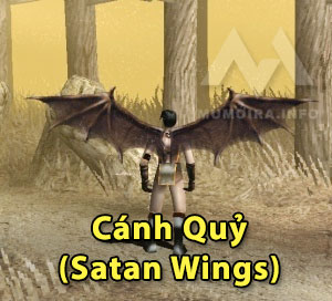 Cánh cấp 1: Cánh Quỷ (Satan Wings) dùng cho Chiến Binh