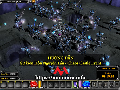 Hướng dẫn sự kiện Hỗn Nguyên Lầu (Chaos Castle) Mu Online - Mumoira.info
